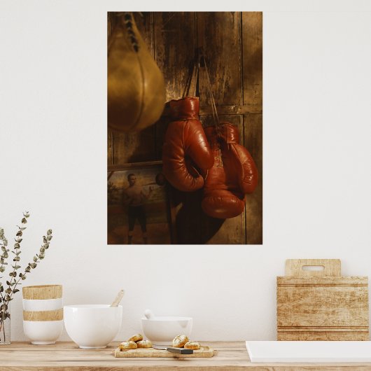 Boxing-handschoenen Poster (Keuken)