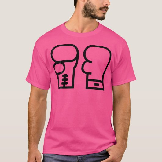 Boxing-handschoenen T-shirt (Voorkant)