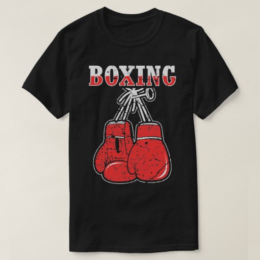 Boxing-handschoenen T-shirt (Design voorkant)