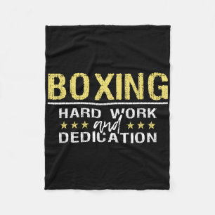 Boxing hard werken en dicteren - Kickboxing Gym B Fleece Deken