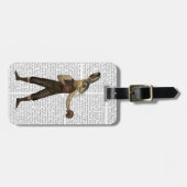 Boxing Hare Bagagelabel (Voorkant horizontaal)