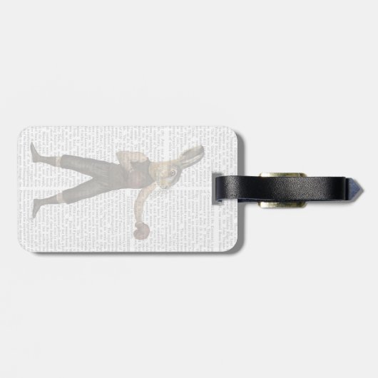 Boxing Hare Bagagelabel (Achterkant horizontaal)