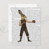 Boxing Hare Briefkaart (Voorkant / Achterkant)