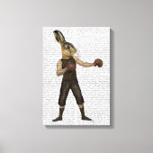 Boxing Hare Canvas Afdruk (Voorkant)