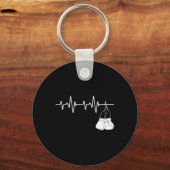 Boxing Heartbeat - Boxer Boxer Kickboxing F Sleutelhanger (Voorkant)