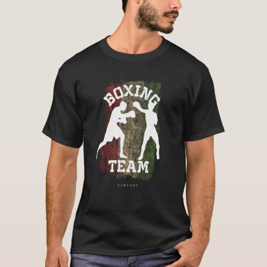 Boxing Hungary Combat Sports Fighter Boxing T-shirt (Voorkant)