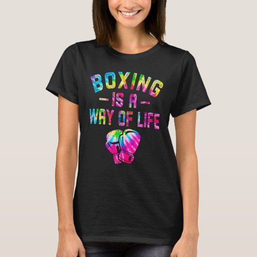 Boxing is een manier om leven te brengen, Kickboxe T-shirt (Voorkant)