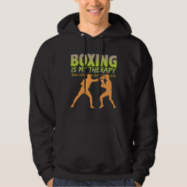 boxing is my therapy hoodie