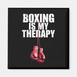 Boxing Is My Therapy Quote Boxing Kickboxing Boxer Magneet