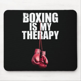 Boxing Is My Therapy Quote Boxing Kickboxing Boxer Muismat