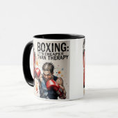 “Boxing – It’s Cheaper Than Therapy Mug” Mok (Voorkant links)