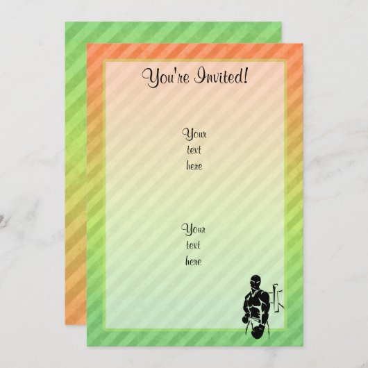 Boxing Kaart (Voorkant / Achterkant)