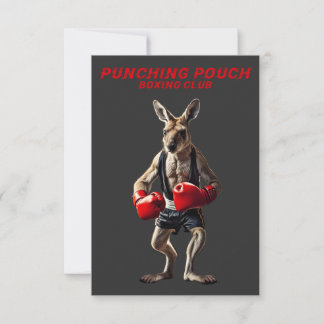 Boxing Kangaroo Bedankkaart