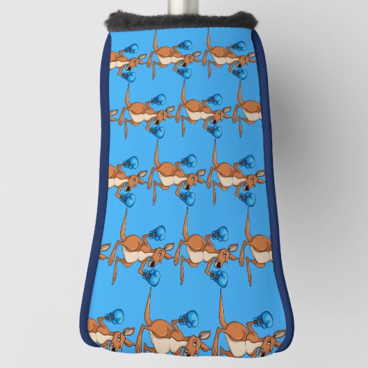 Boxing Kangaroo Golf Putter Hoesje Golfheadcover (Draai 90)