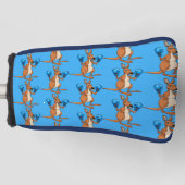 Boxing Kangaroo Golf Putter Hoesje Golfheadcover (Voorkant)