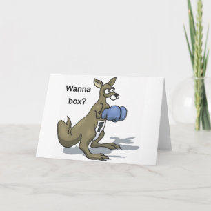 Boxing Kangaroo Kaart