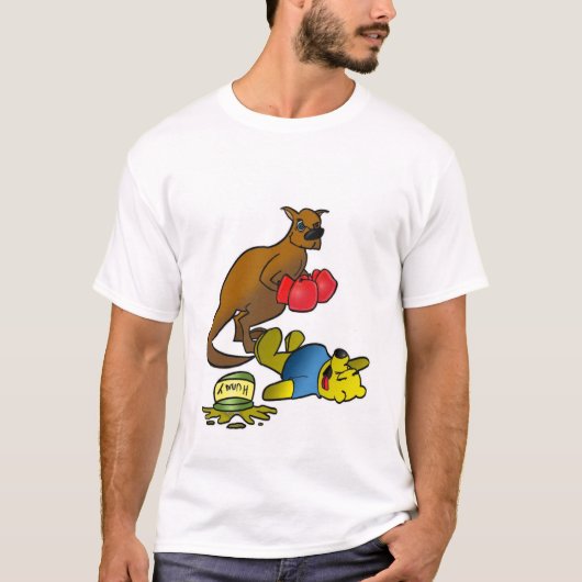 Boxing Kangaroo (schoon) T-shirt (Voorkant)