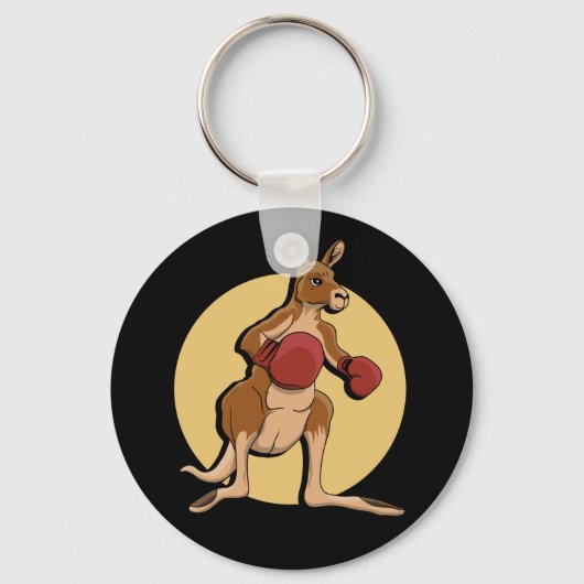 Boxing Kangaroo Sleutelhanger (Voorkant)