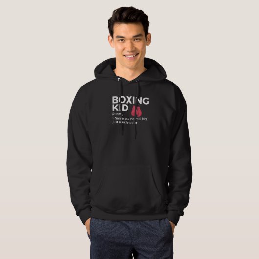 Boxing Kid Definition Hoodie (Voorkant volledig)