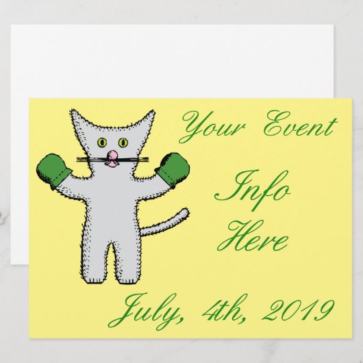 Boxing Kitten met Mittens Thunder_Cove (Voorkant / Achterkant)