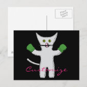Boxing Kitten met Mittens Thunder_Cove Briefkaart (Voorkant / Achterkant)