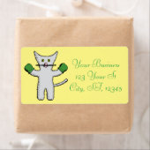 Boxing Kitten met Mittens Thunder_Cove Etiket (Insitu)