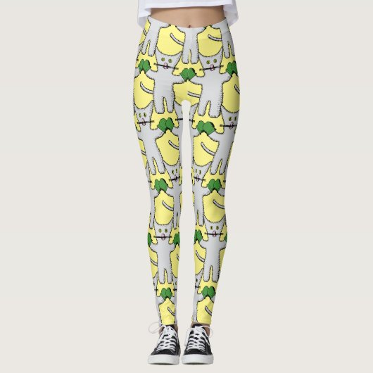 Boxing Kitten met Mittens Thunder_Cove Leggings (Voorkant)
