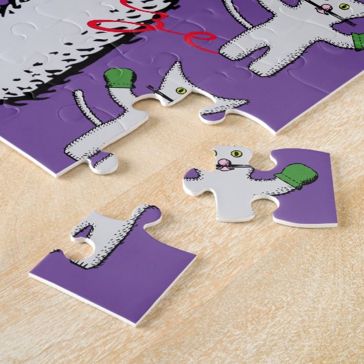 Boxing Kitten met Mittens Thunder_Cove Legpuzzel (Zijkant)