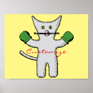 Boxing Kitten met Mittens Thunder_Cove Poster