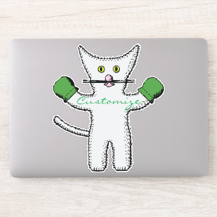 Boxing Kitten met Mittens Thunder_Cove Sticker