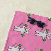 Boxing Kitten met Mittens Thunder_Cove Strandlaken (In situ)