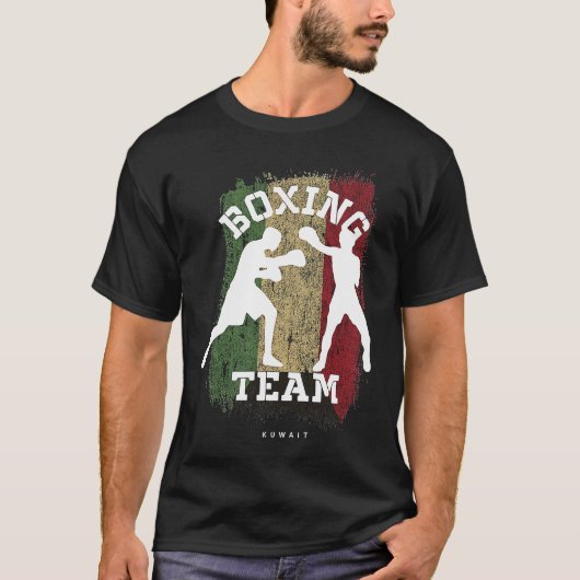 Boxing Kuwait Combat Sports Fighter Boxing T-shirt (Voorkant)