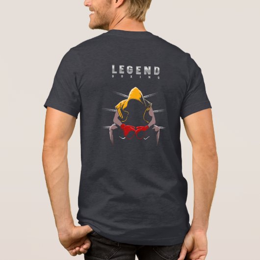 Boxing Legends | Men Tri-Blend Shirt (Achterkant)