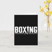Boxing Life Boxing Dad Boxing Lover Boxer Gift Box Kaart (Gele Bloem)