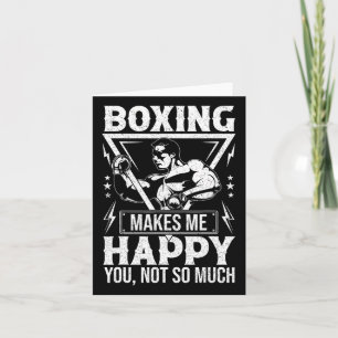 Boxing maakt me blij dat je niet zo veel bent kaart