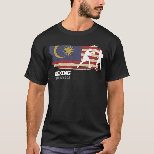 Boxing Malaysia Combat Sports Fighter Boxing T-shirt (Voorkant)