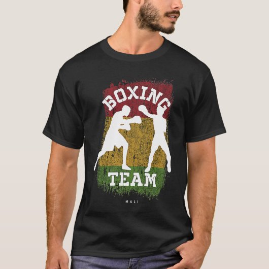 Boxing Mali Combat Sports Fighter Boxing T-shirt (Voorkant)