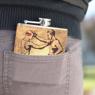  boxing mannen heupfles
