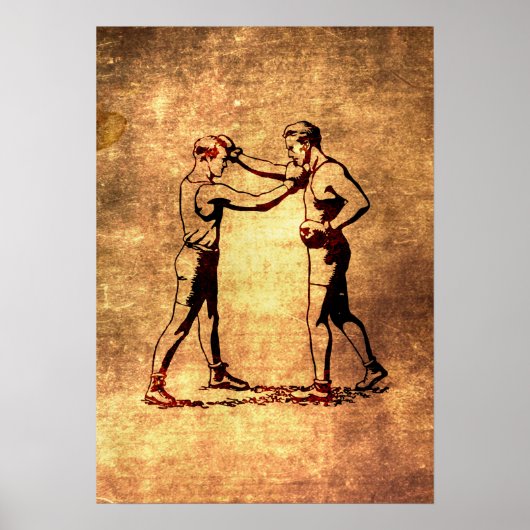  boxing mannen poster (Voorkant)