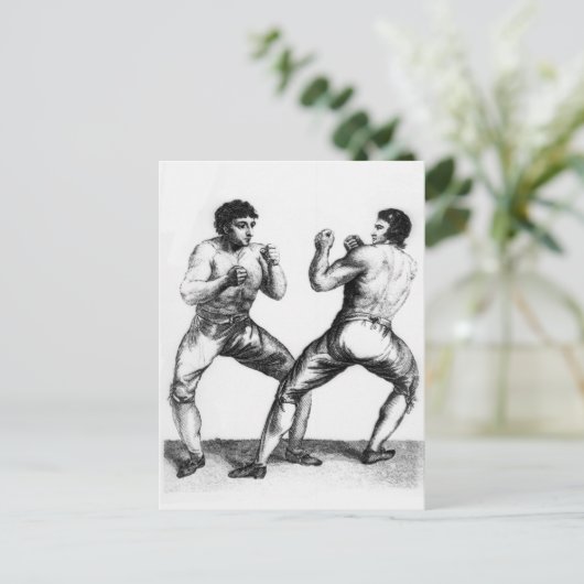 Boxing Match Briefkaart (Staand voorkant)