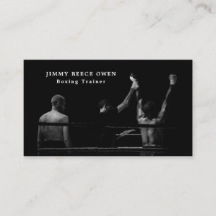 Boxing Match Champion, Boxer, Boxing Trainer Visitekaartje