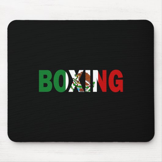 Boxing Mexico Flag Muismat (Voorkant)
