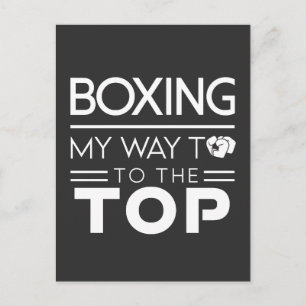 Boxing Motivatie Citaat Krachtige Minimaal Typogra Briefkaart