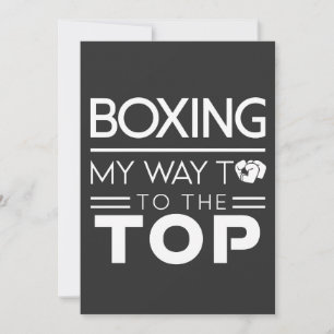Boxing Motivatie Citaat Krachtige Minimaal Typogra Feestdagenkaart