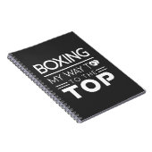 Boxing Motivation Quote Bold Minimal Typography Notitieboek (Rechterzijde)