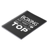 Boxing Motivation Quote Bold Minimal Typography Notitieboek (Linkerzijde)
