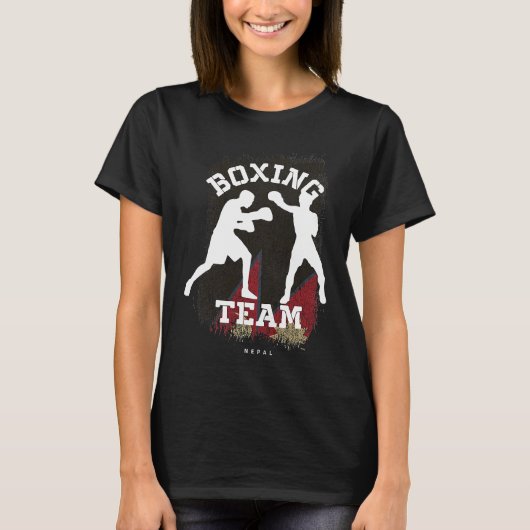 Boxing Nepal Combat Sports Fighter Boxing T-shirt (Voorkant)