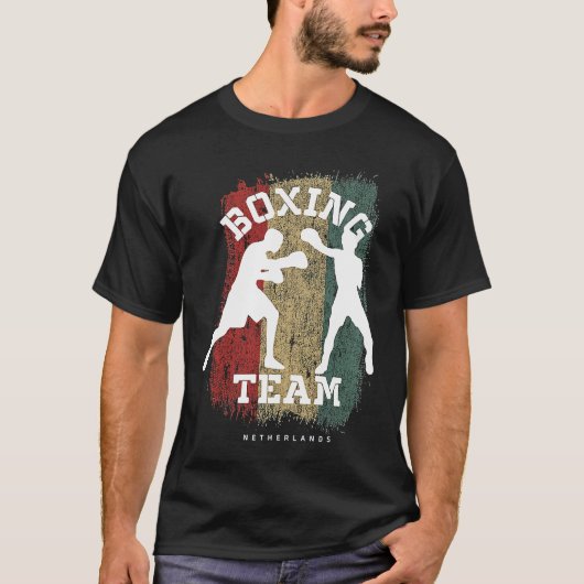 Boxing Netherlands Combat Sports Fighter Boxing T-shirt (Voorkant)
