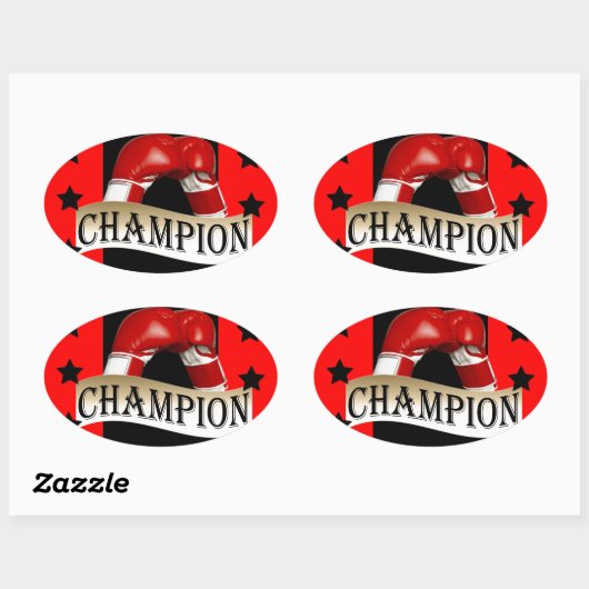 BOXING OVALE STICKER (Vel)