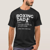 Boxing papa Definitie beste vader ooit T-shirt (Voorkant)